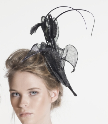 HEAD COIFFE WITH HARD TULLE
 - Gray