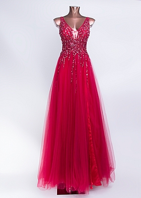 ΚΟΚΚΙΝΟ ΚΕΝΤΗΜΕΝΟ ΜΕ ΣΤΡΑΣ - Κόκκινο