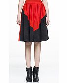 SKIRT BLACK RED : 1