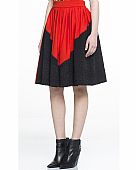 SKIRT BLACK RED : 3