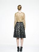 Leather laser cut skirt : 3