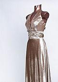 Gold metallic chiffon : 2